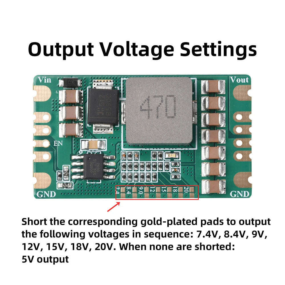 DC-DC Step-Down Buck Module 5–60V Input, 5A Adjustable Output