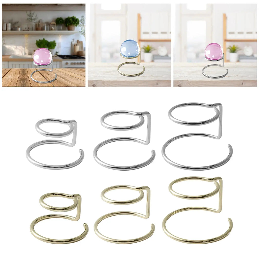 Metal Sphere Display Stand – Crystal Ball & Gemstone Holder