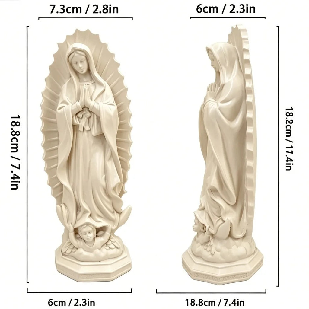 Our Lady of Guadalupe Resin Statue | Mexican Religious Decor