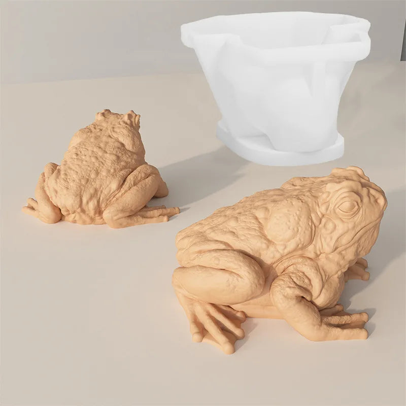 3D Frog Toad Silicone Mold – Candle Soap Resin Chocolate