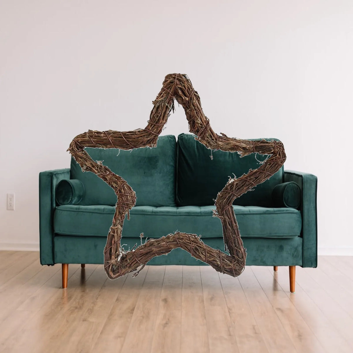 Rattan Grapevine Wreath – Round, Heart & Star DIY Craft Base