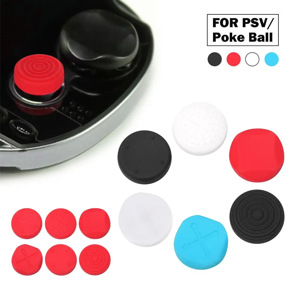 6-in-1 Silicone Thumbstick Grip Caps for PS Vita 1000/2000
