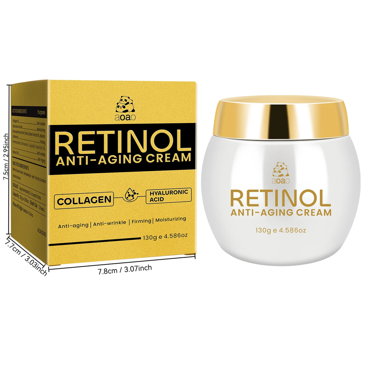 Collagen & Hyaluronic Acid Face Moisturizing Cream with Aloe