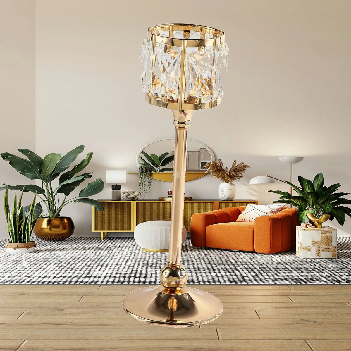 Crystal Candlestick Holder | Table Centerpiece Home Decor