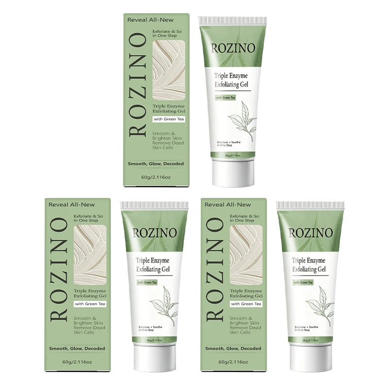 ROZINO Green Tea Triple Enzyme Exfoliating Gel 60g