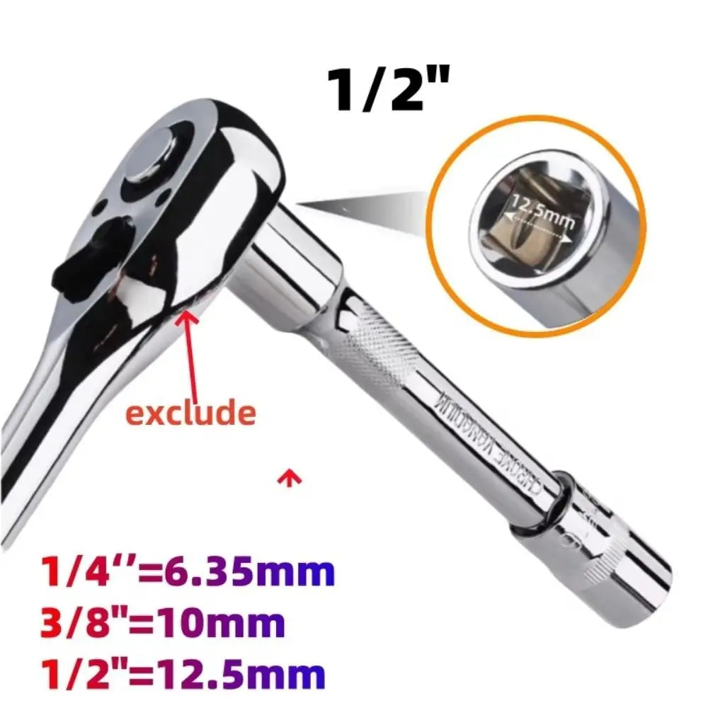 1/4" 3/8" 1/2" Socket Extension Bar Set | 50–250mm