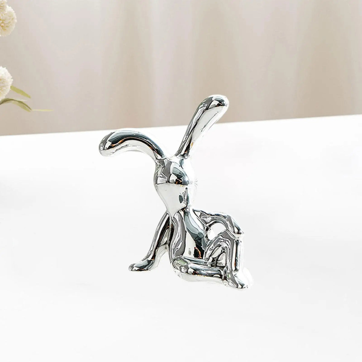 Electroplated Rabbit Miniature Figurine – Desk, Car & Home Décor