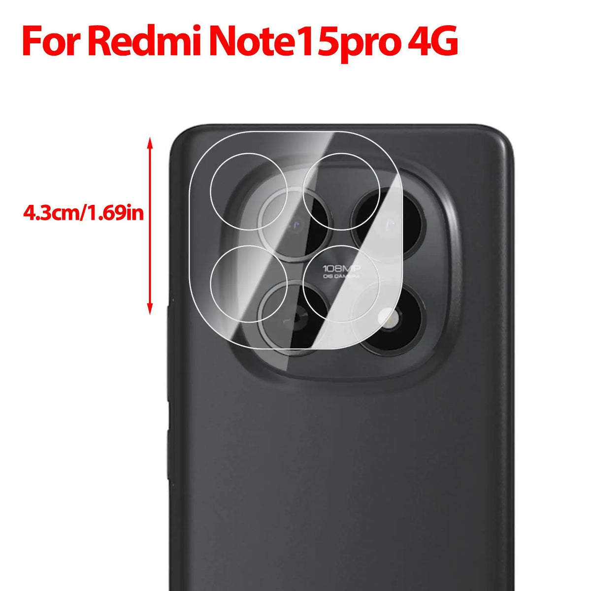 Redmi Note 15 Pro Camera Lens Tempered Glass Protector 9H