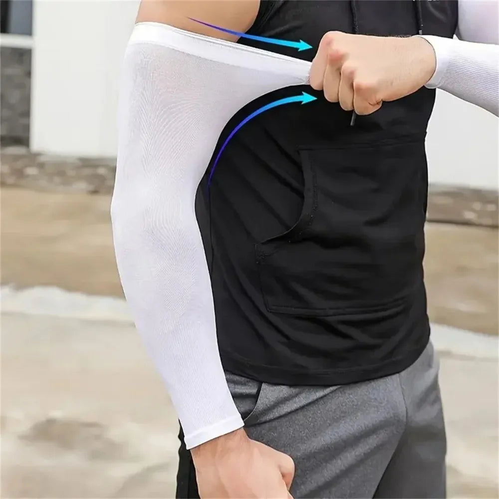 6-Pair UV Cooling Arm Sleeves – Unisex Sun Protection Sport