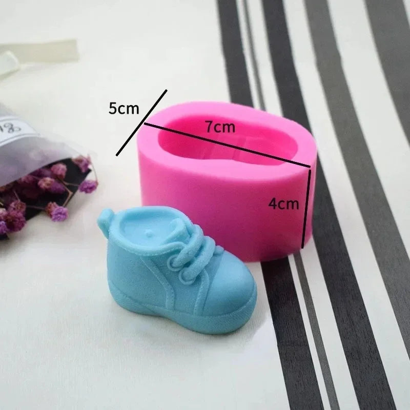 3D Shoe Silicone Mold – Candle, Soap, Resin & Baking DIY