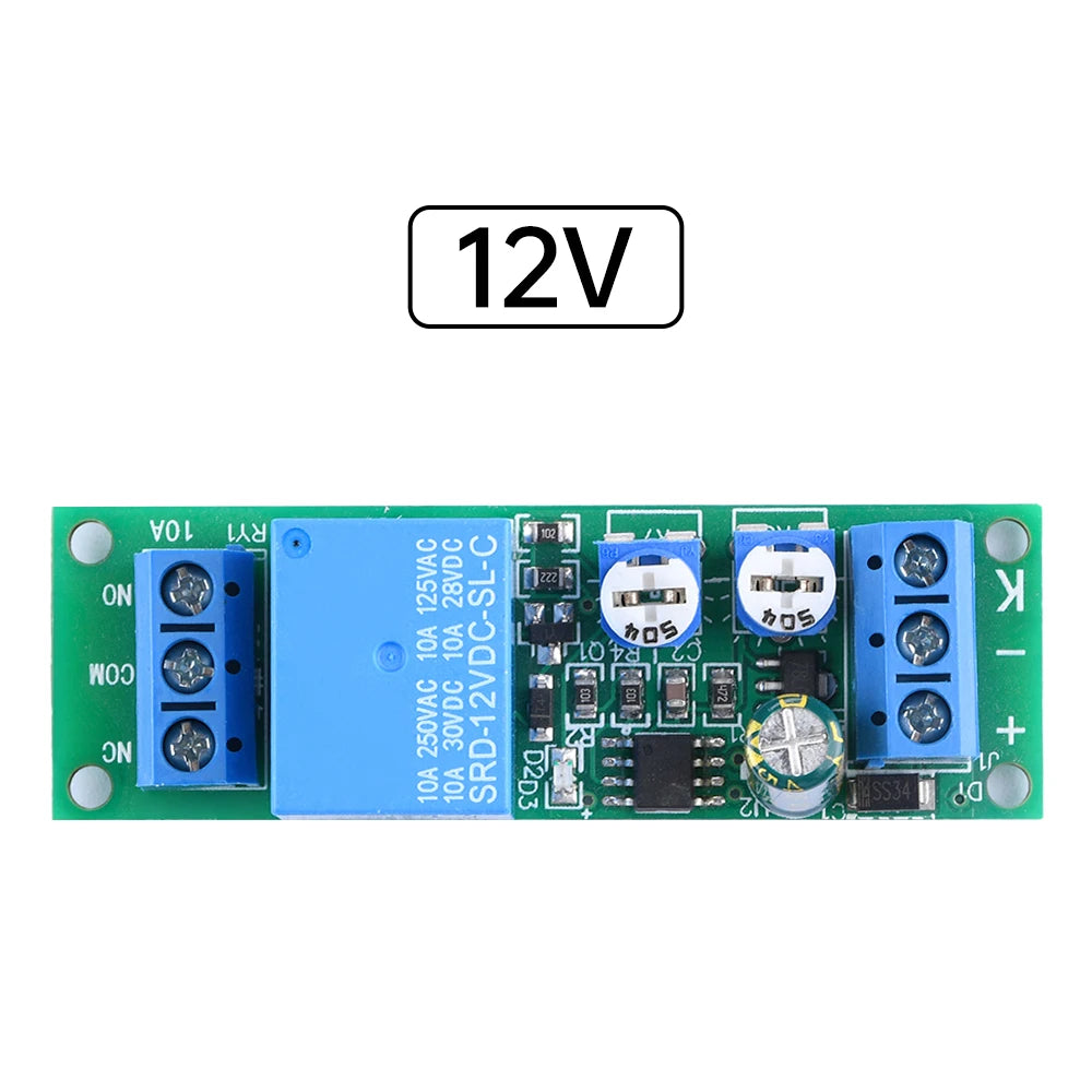 DC 5V 12V 24V Dual-Delay Relay Module | Adjustable Timer