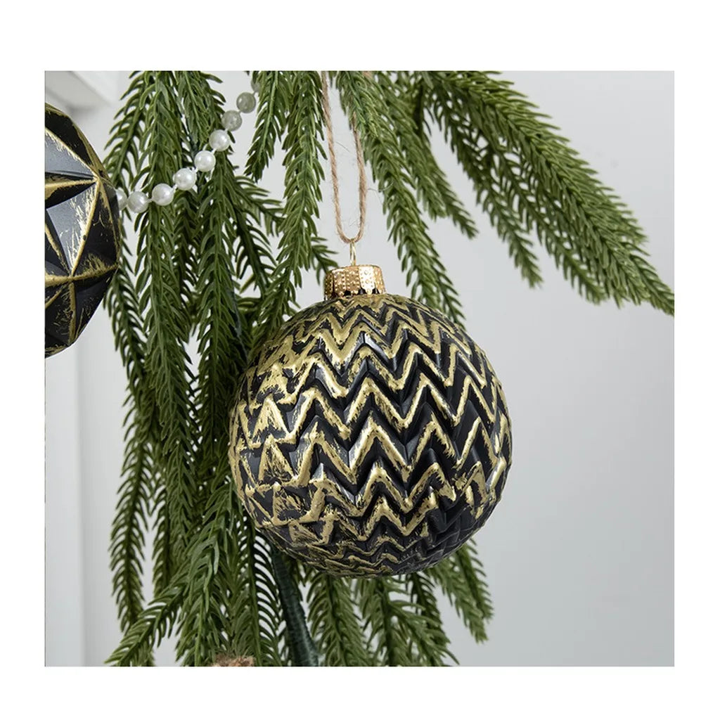 European Vintage Painted Christmas Ball Ornaments Set of 10