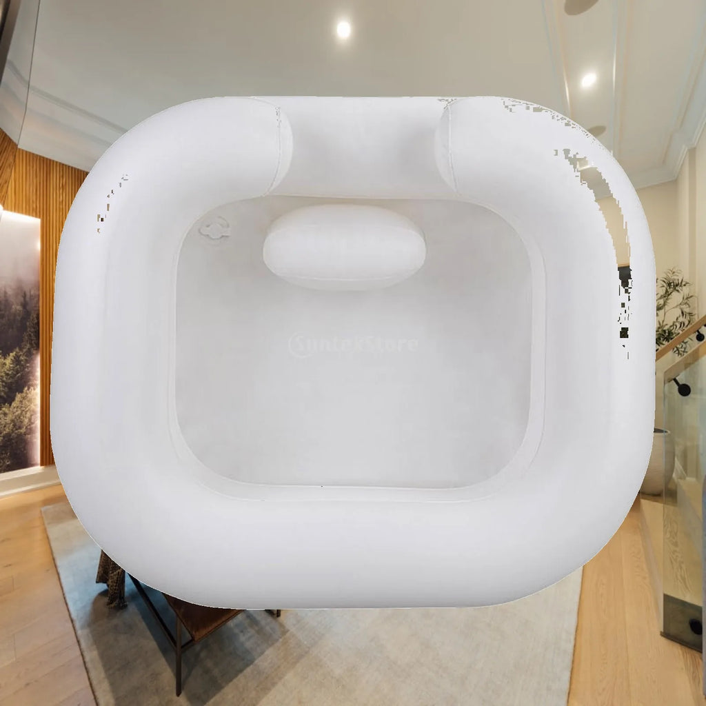 Inflatable Shampoo Bowl with Neck Support | Portable Hair Wash
