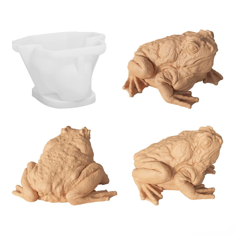 3D Frog Toad Silicone Mold – Candle Soap Resin Chocolate