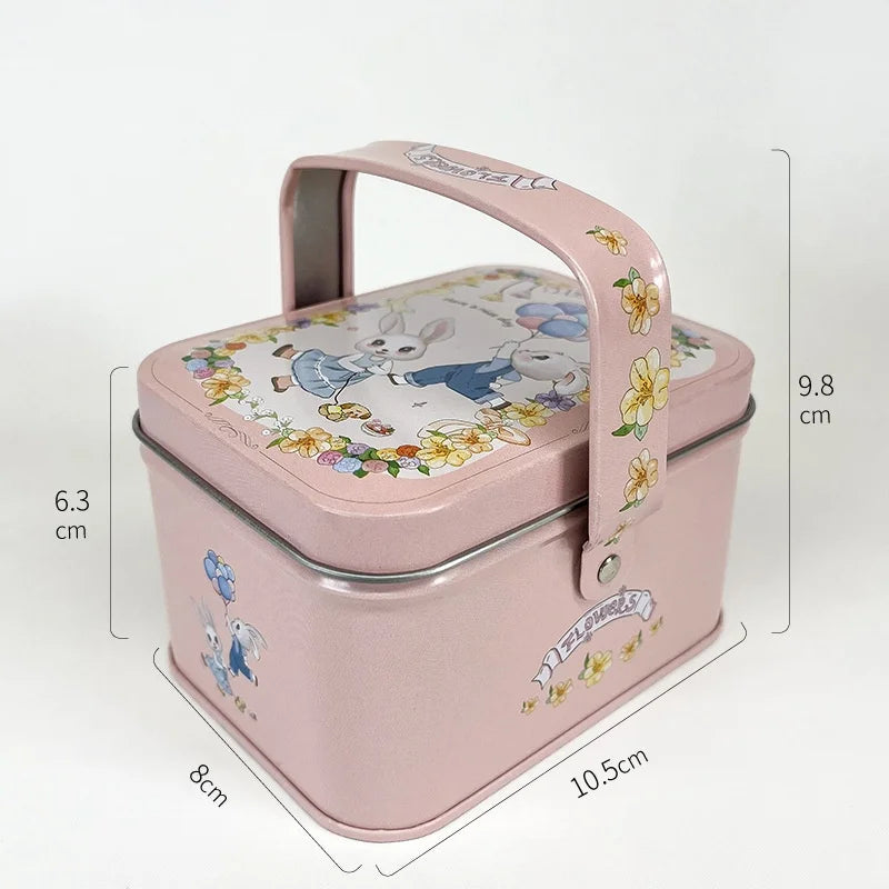 Rabbit Tinplate Gift Tin Box – Candy, Cookie & Wedding Favor