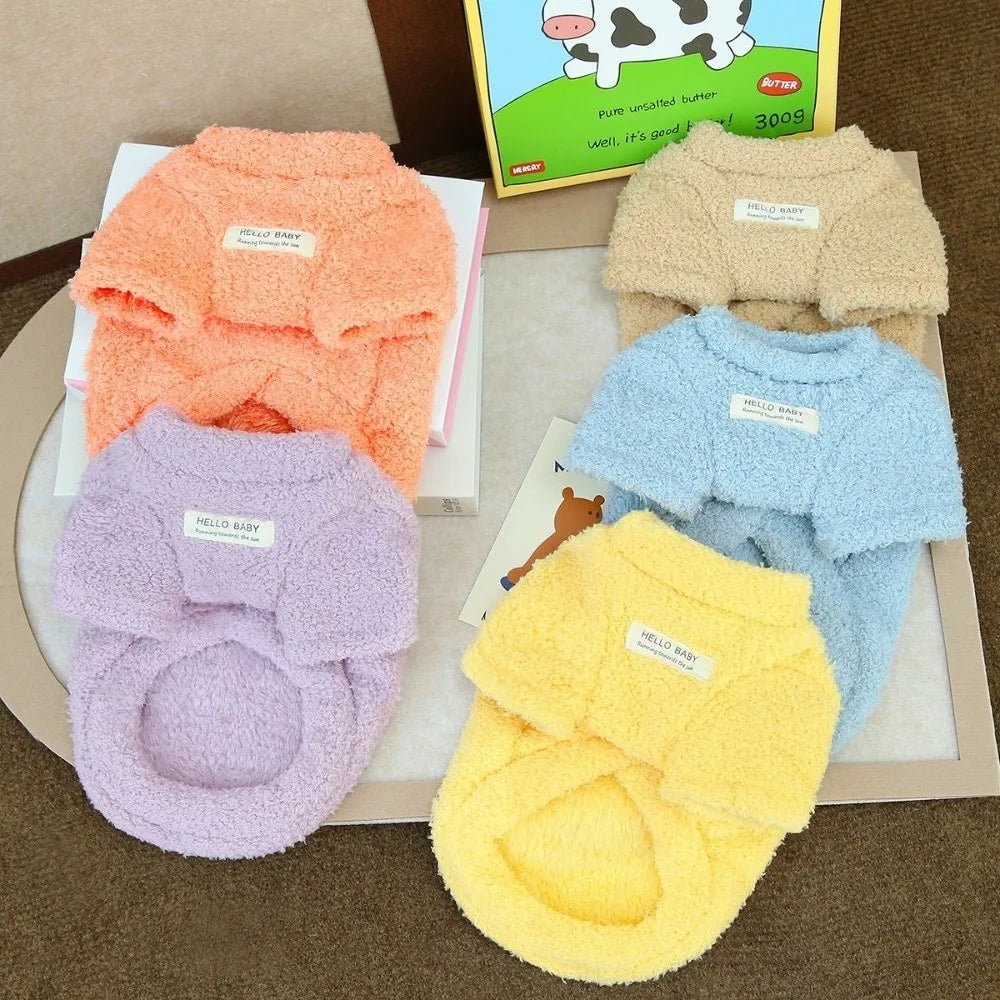Winter Fleece Dog Sweater – Warm Coat for Small Dogs