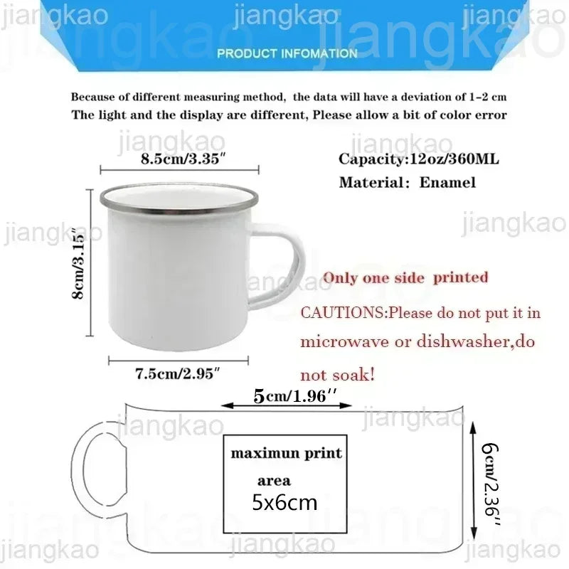 Best Godmother & Godfather Enamel Coffee Mug | Gift Idea