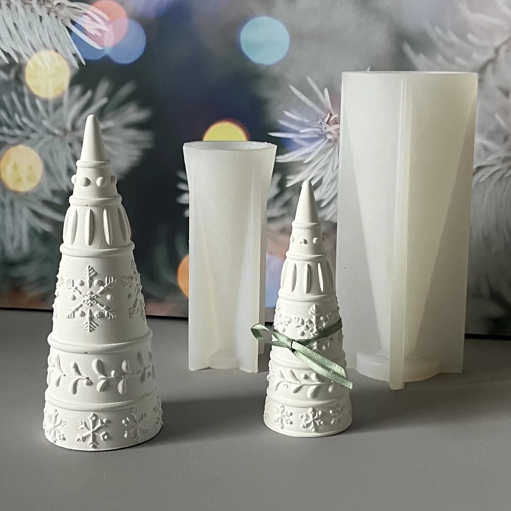 Christmas Snowflake Silicone Mold – Candle & Plaster Ornament