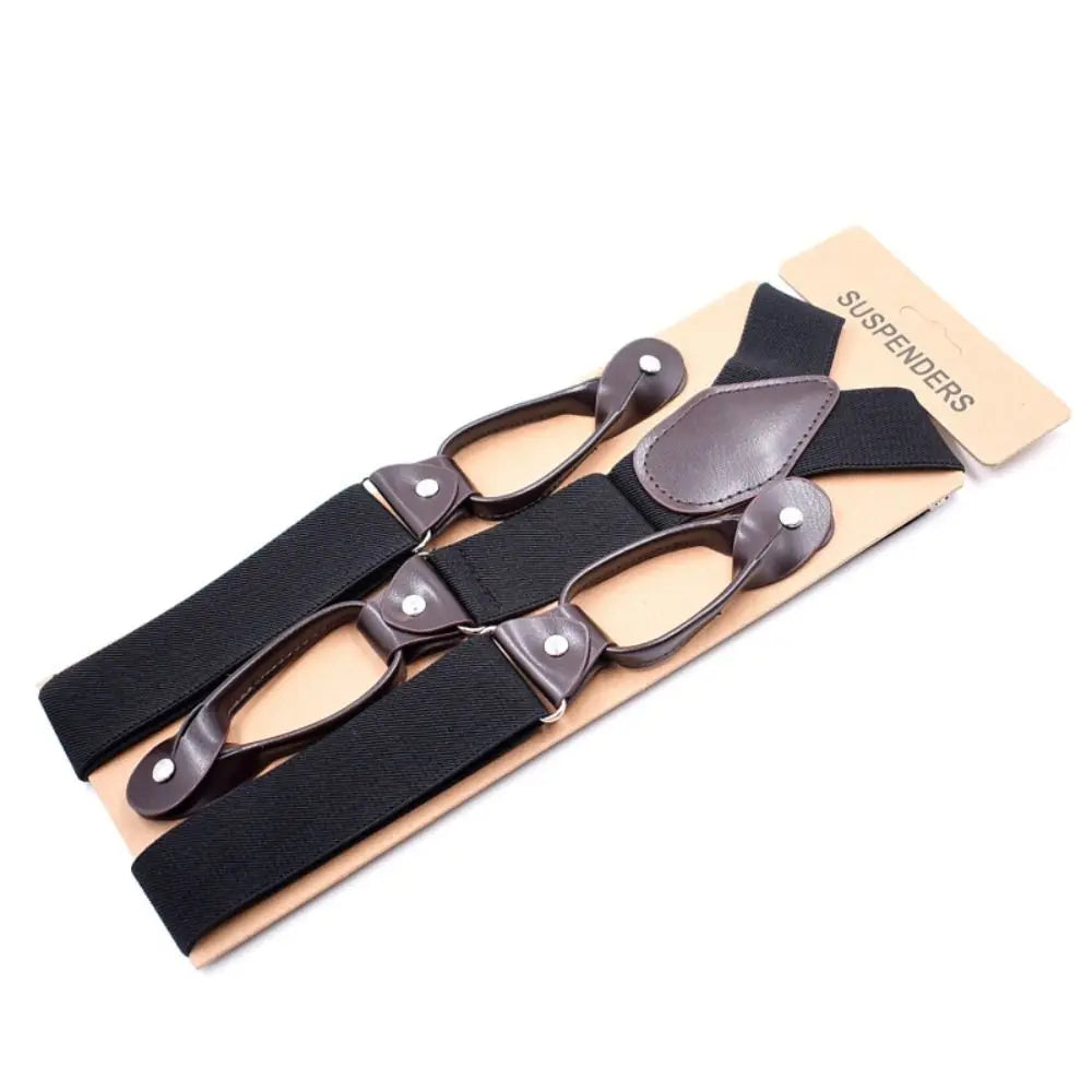 Vintage Y-Back Elastic Suspenders – Unisex Adjustable Braces