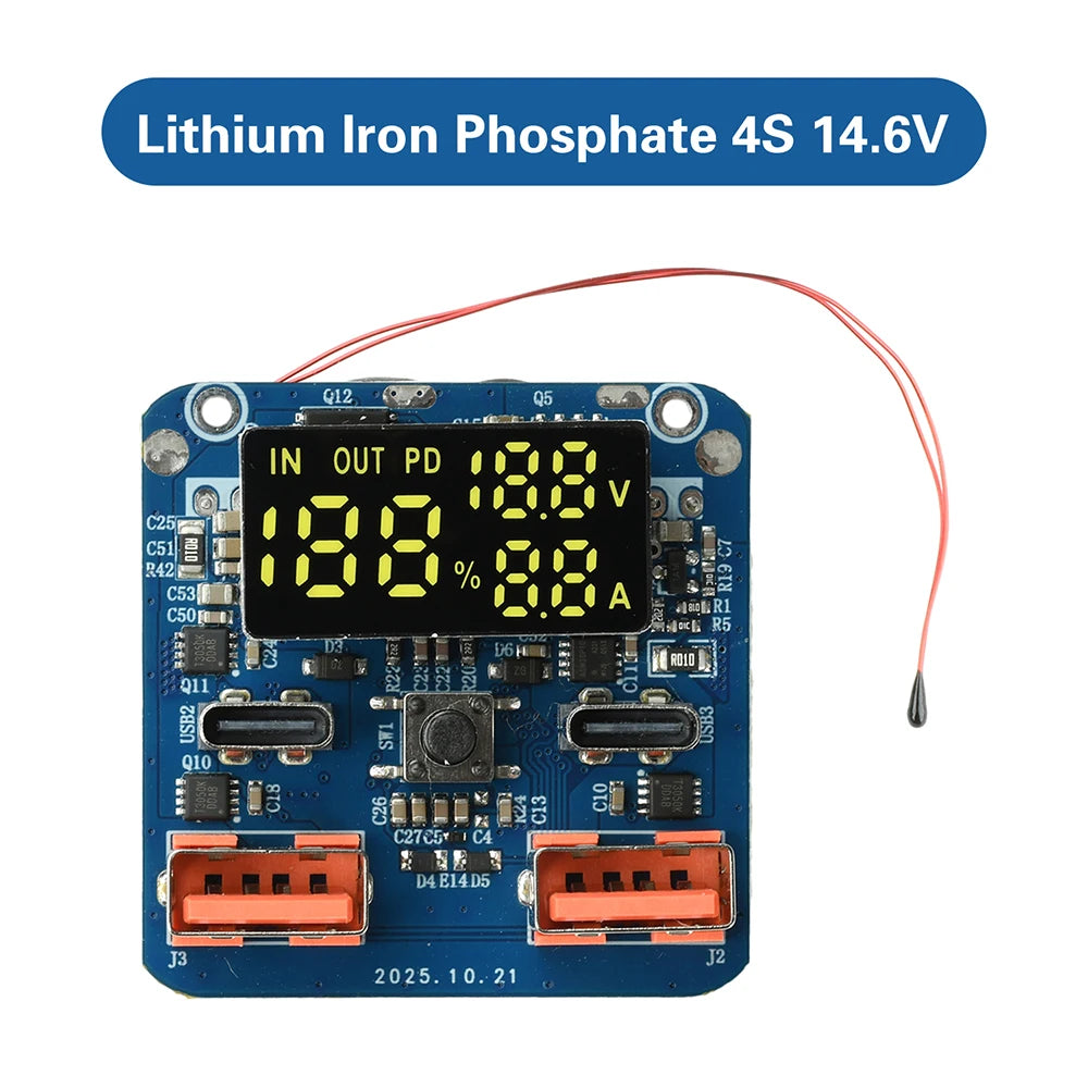 4S PD 100W Buck-Boost Fast-Charging Module 20V 5A Bidirectional