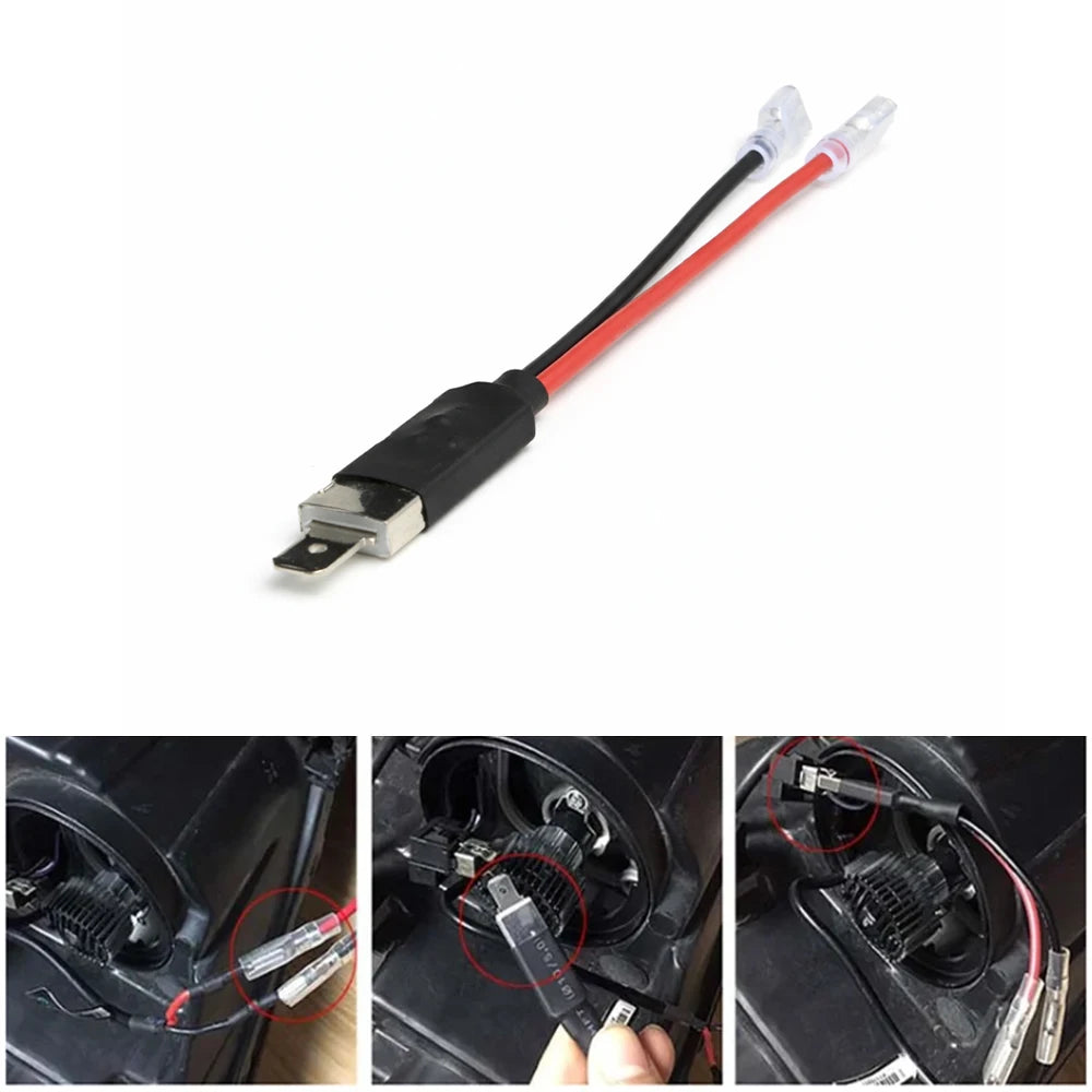 H1 1-to-2 Conversion Cable for Automotive LED Fog Light Socket