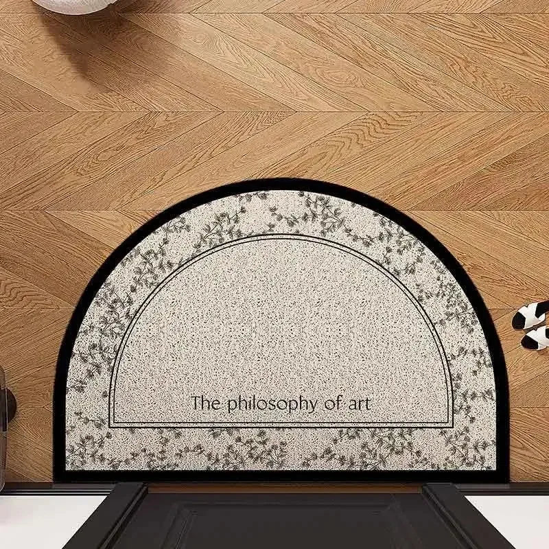 Semicircular Flower Doormat – Anti-Slip Half-Round Floor Mat