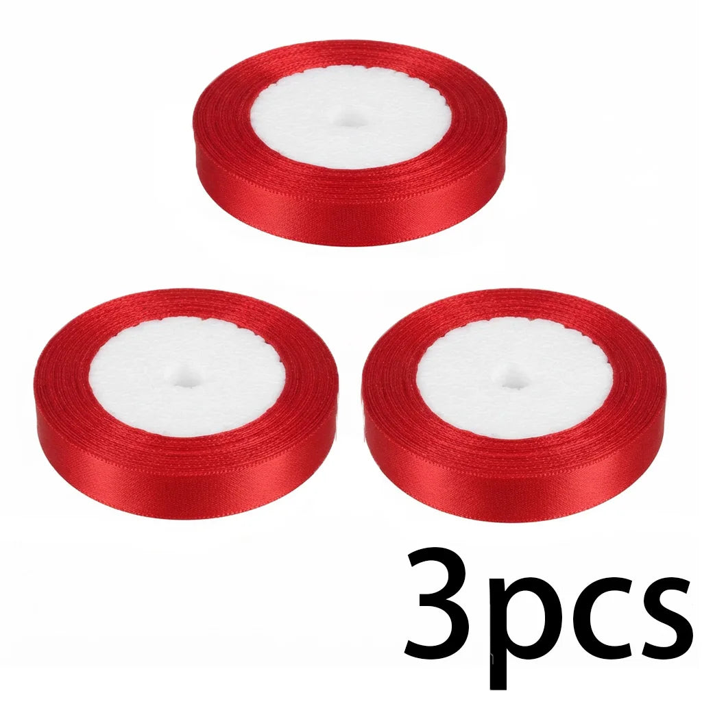 Red Satin Ribbon 25 Yards – Gift Wrap, Bows & Holiday Décor