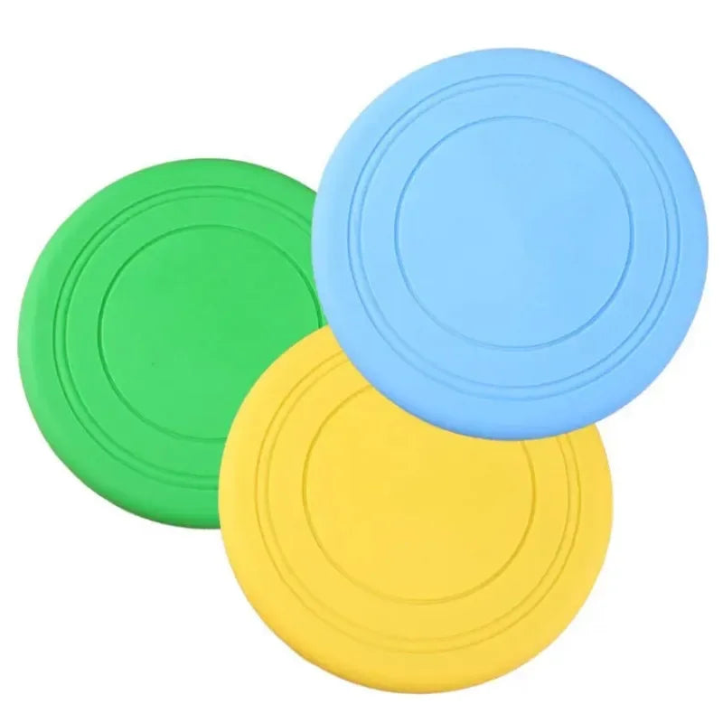 Silicone Flying Disc Dog & Cat Toy – Chew-Resistant Frisbee