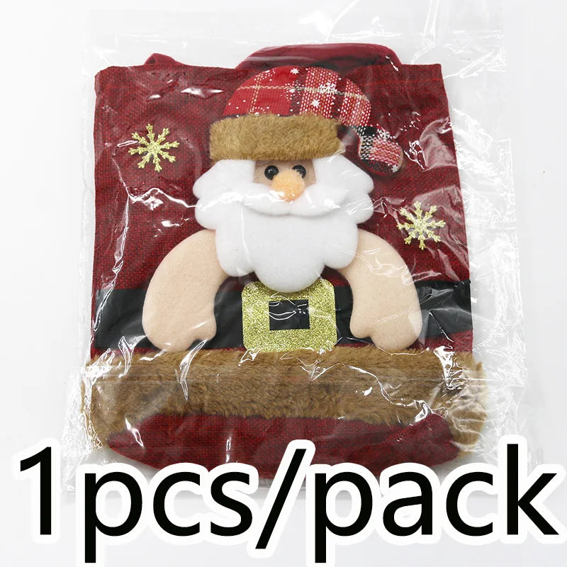 20cm Christmas Linen Gift Bag – DIY Holiday Tote & Decor