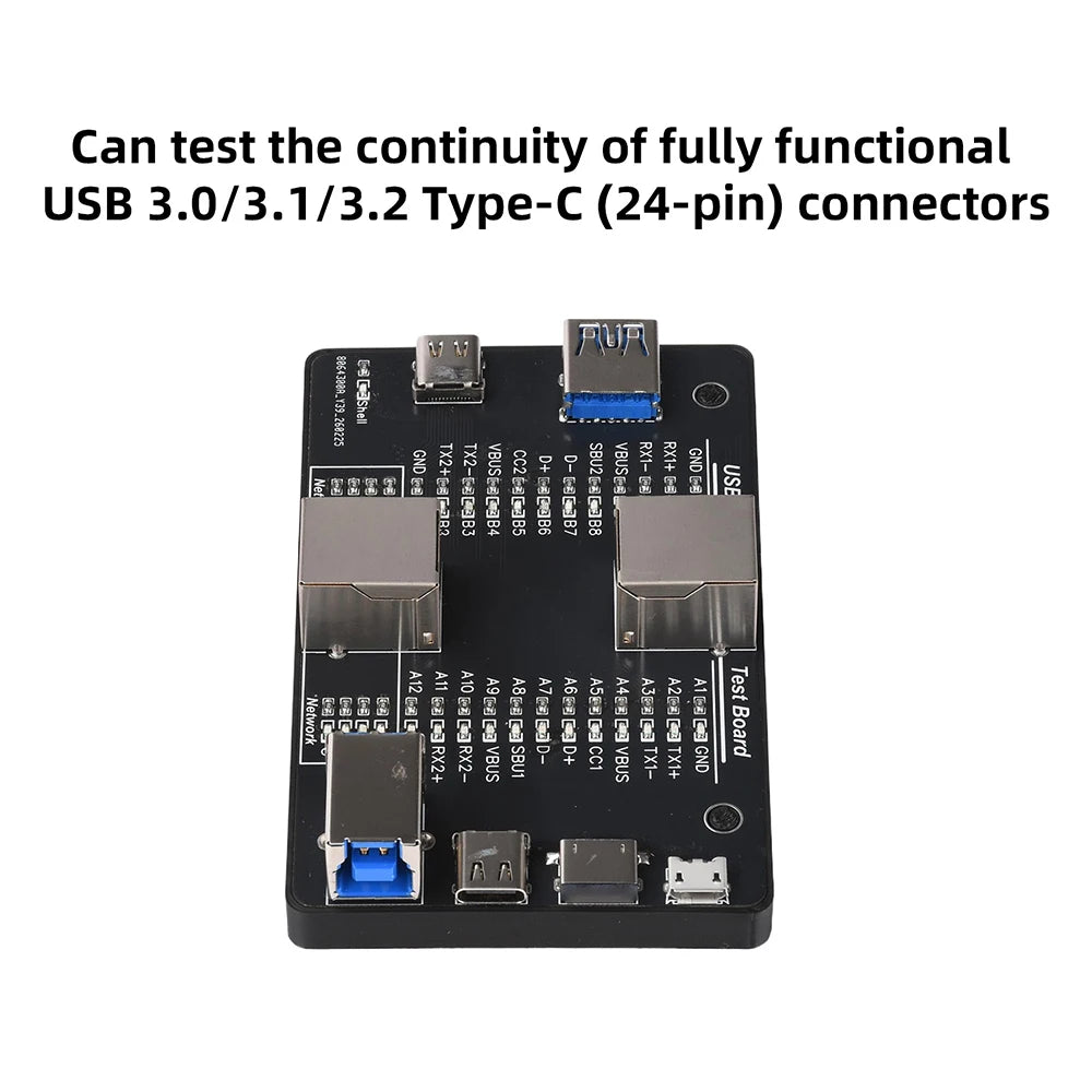 USB 3.0 Multifunctional Cable Tester – Type-C, RJ45 & More