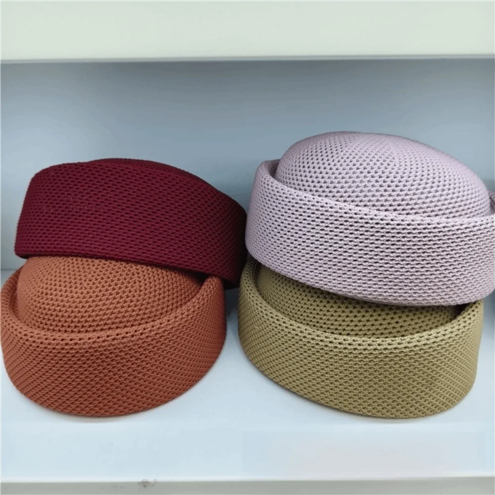 Retro Hard Beret Painter Hat – Breathable Women's Sun Cap