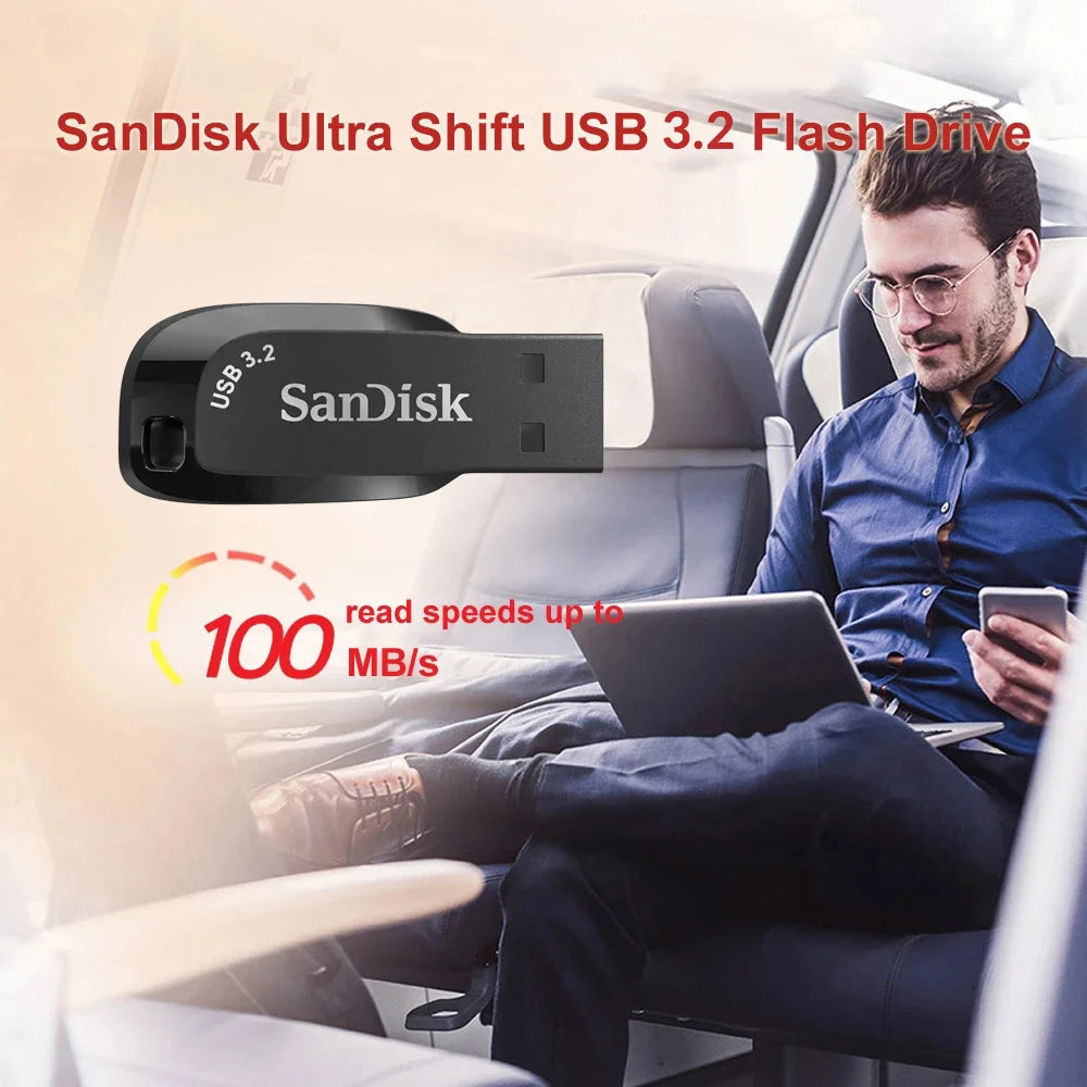 SanDisk CZ410 USB 3.2 Flash Drive 32GB 64GB 128GB – Black