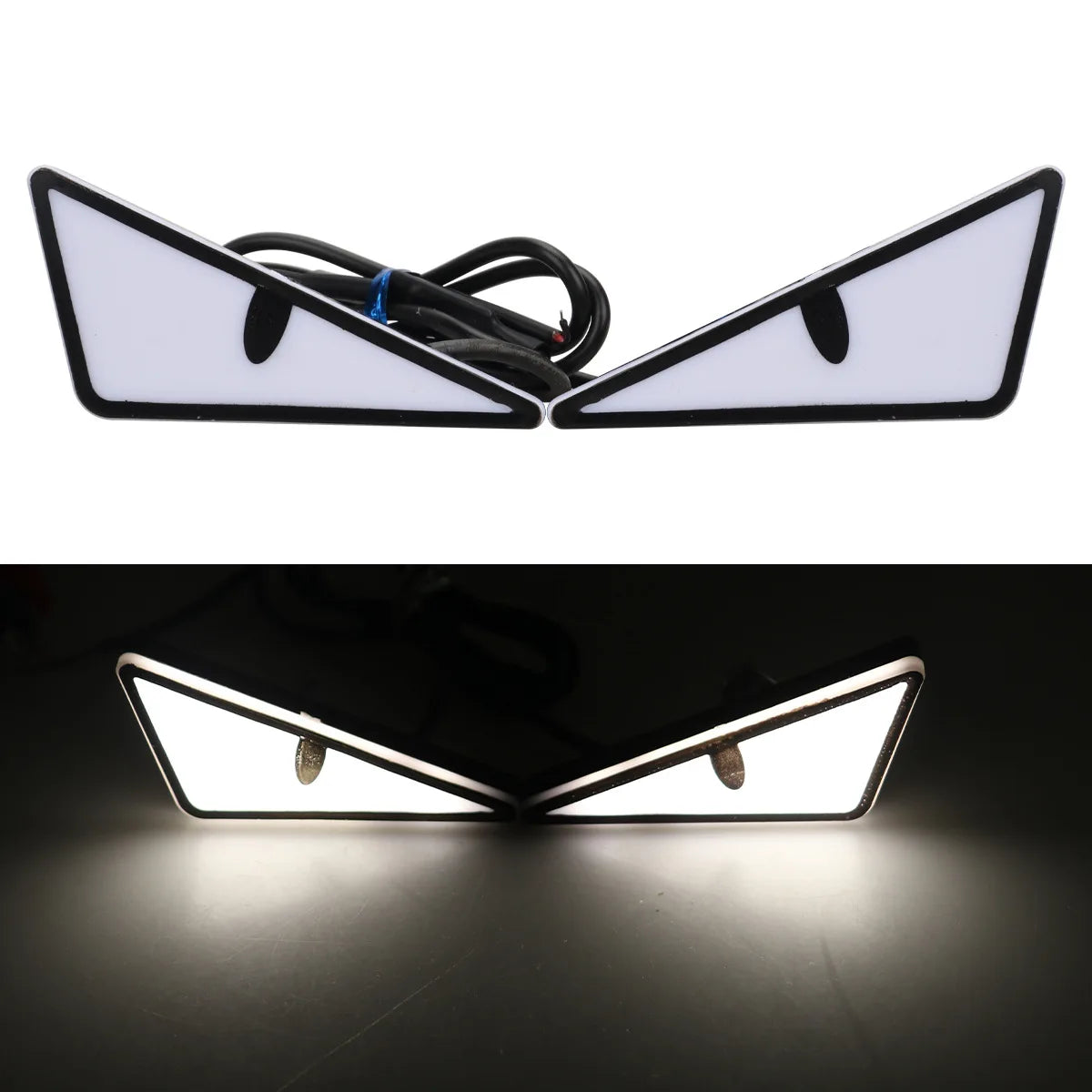 2-Pack LED Demon Eye Headlight Accent Lights – Car & Motorcycle