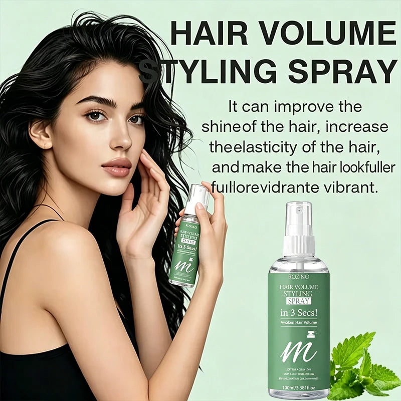 ROZINO Hair Volumizing Spray 3.38 oz – Light Hold & Shine