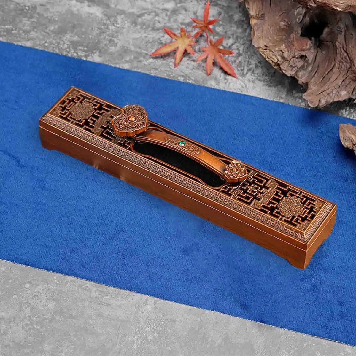 Kesoto Metal Incense Burner Box & Stick Holder for Spa