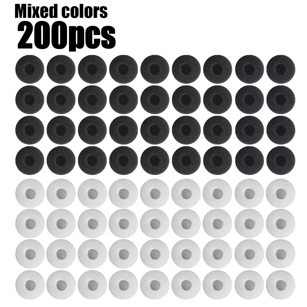 18mm Foam Earphone Ear Pad Covers – 20 to 200 Pack
