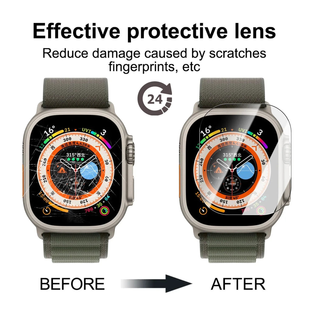Apple Watch Ultra 1/2/3 Tempered Glass Screen Protector