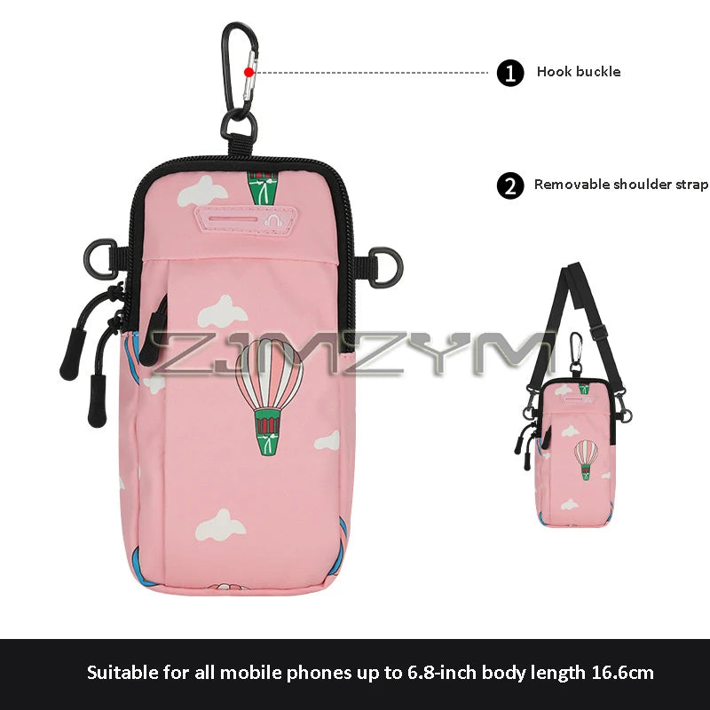Waterproof Running Armband Phone Bag – Fits Up to 6.8"