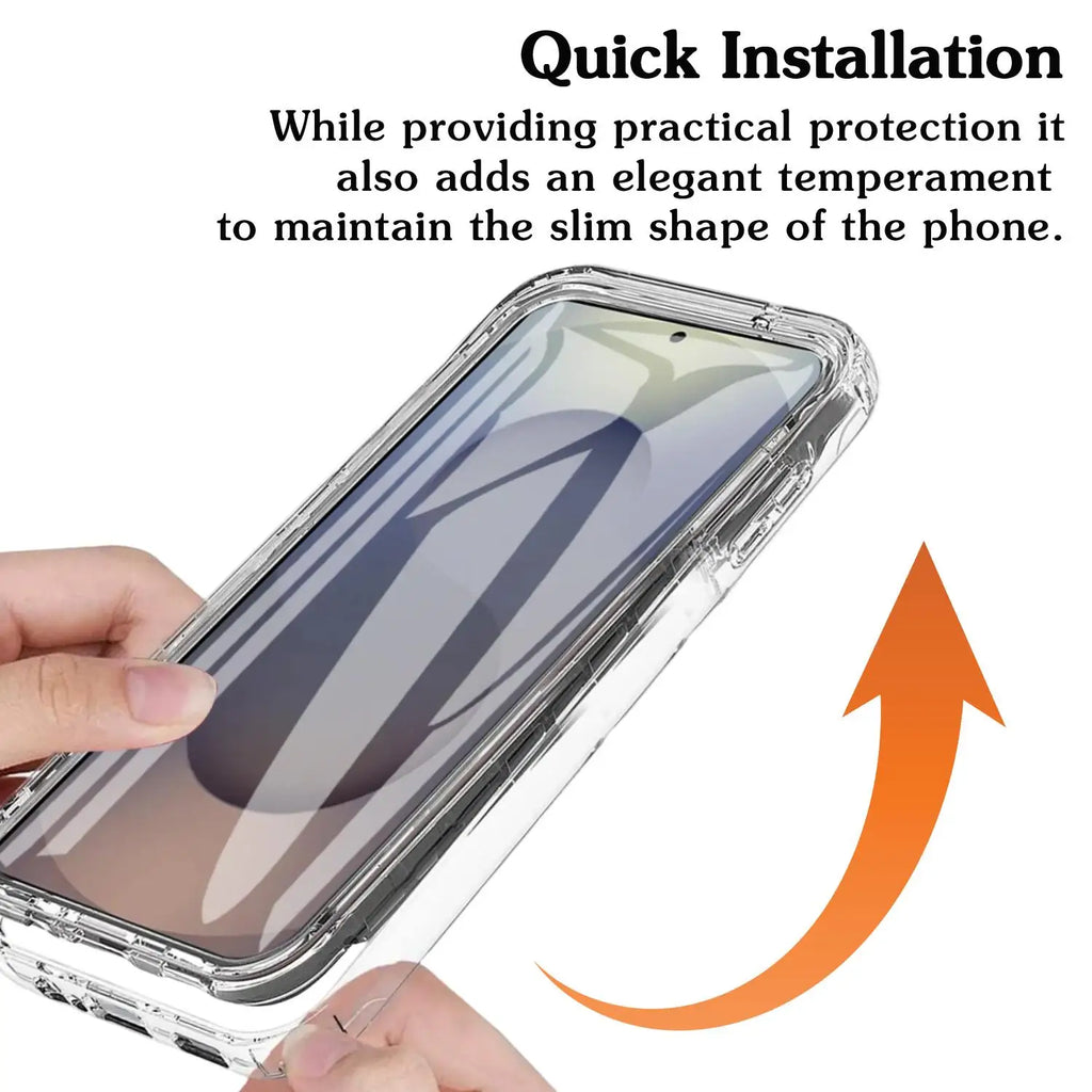 Samsung Galaxy S26 Clear Full Body Case – 360° PC+PET Cover