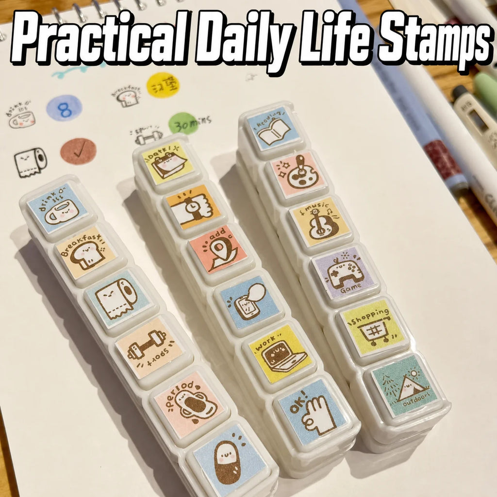 Multi-Theme Pre-Inked Stamps – Journals, Planners & Scrapbooks