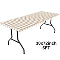 6FT Spandex Stretch Tablecloth – Waterproof Rectangle Cover