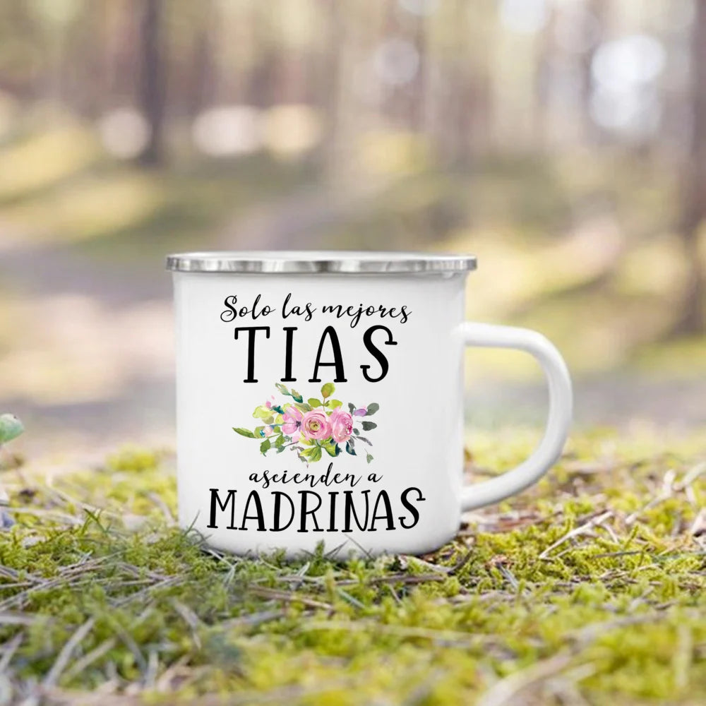 Would You Be My Godmother Enamel Mug – Godmother Gift