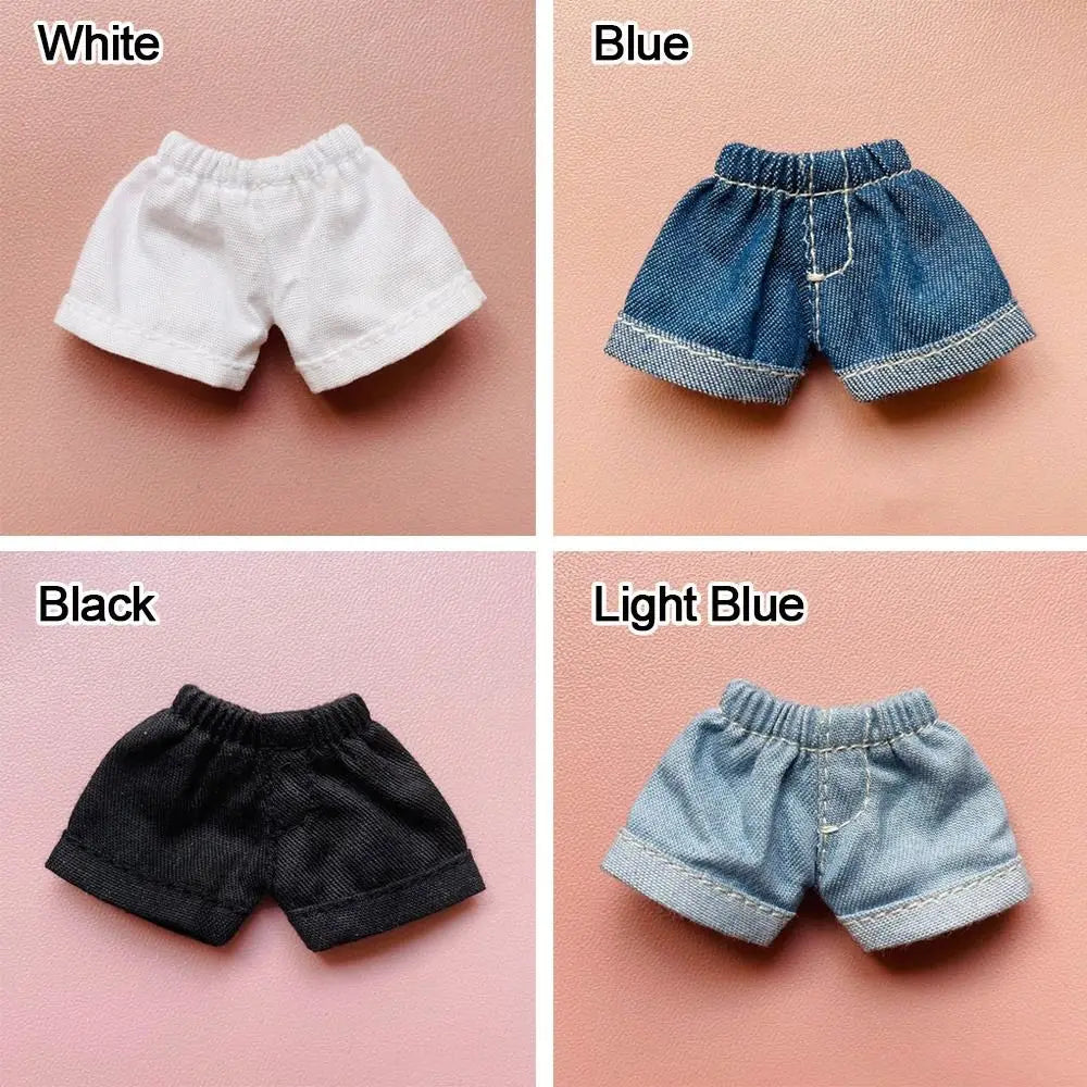 Handmade Denim Shorts for OB11 & 1/12 BJD Dolls