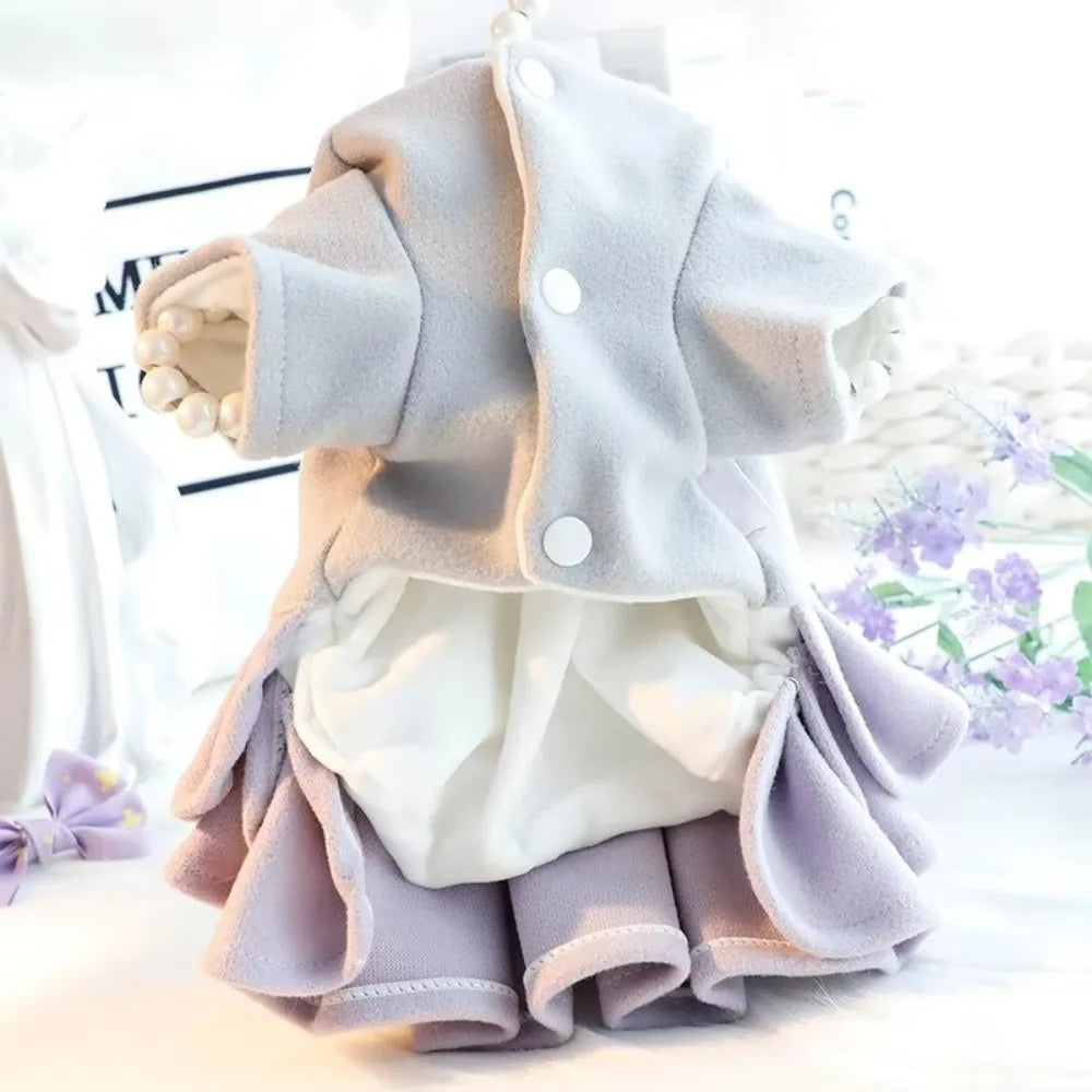 Woolen Tutu Skirt Dog Dress – Small Pet Princess Outfit