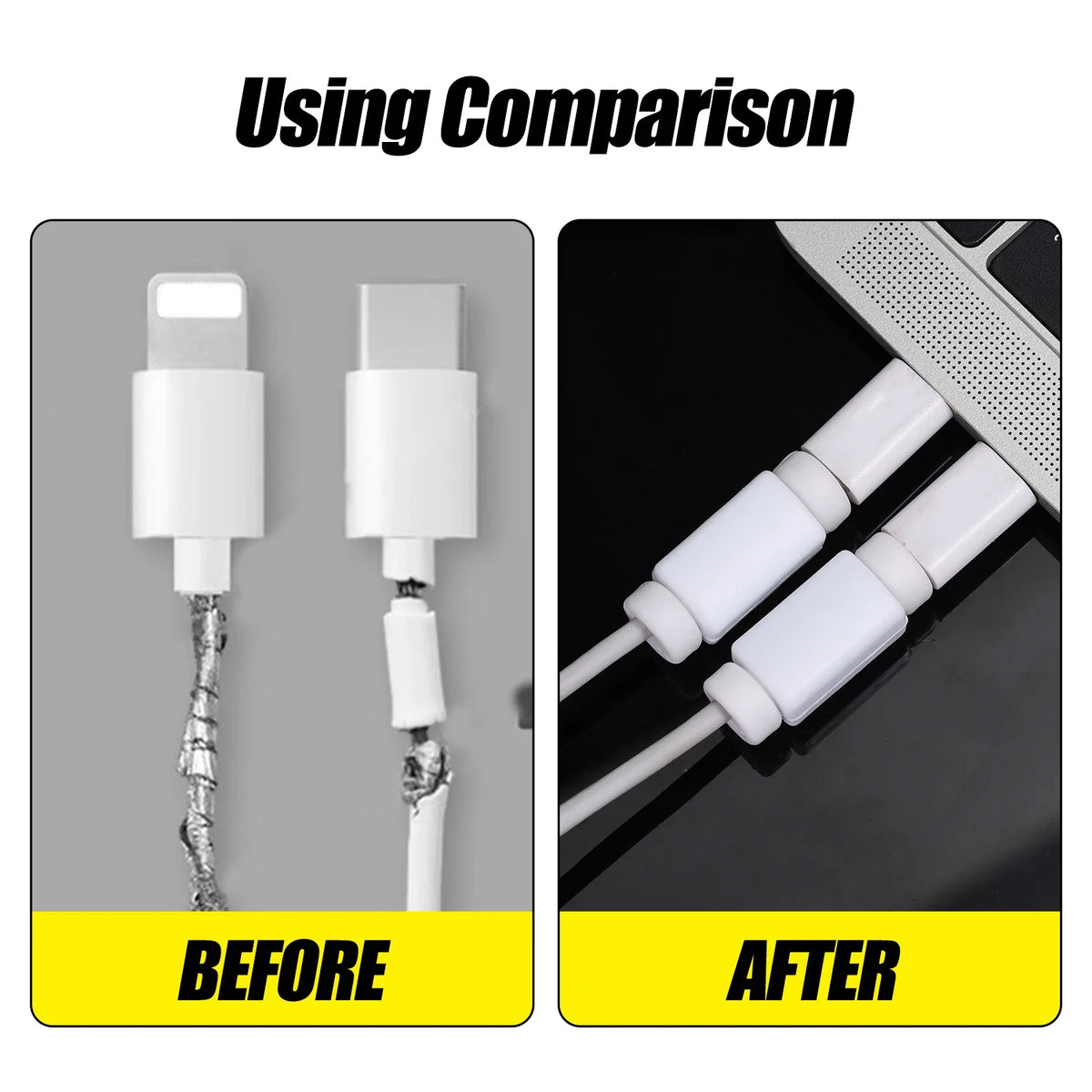 Silicone Cable Protector – USB-C, Micro USB & Lightning Cover