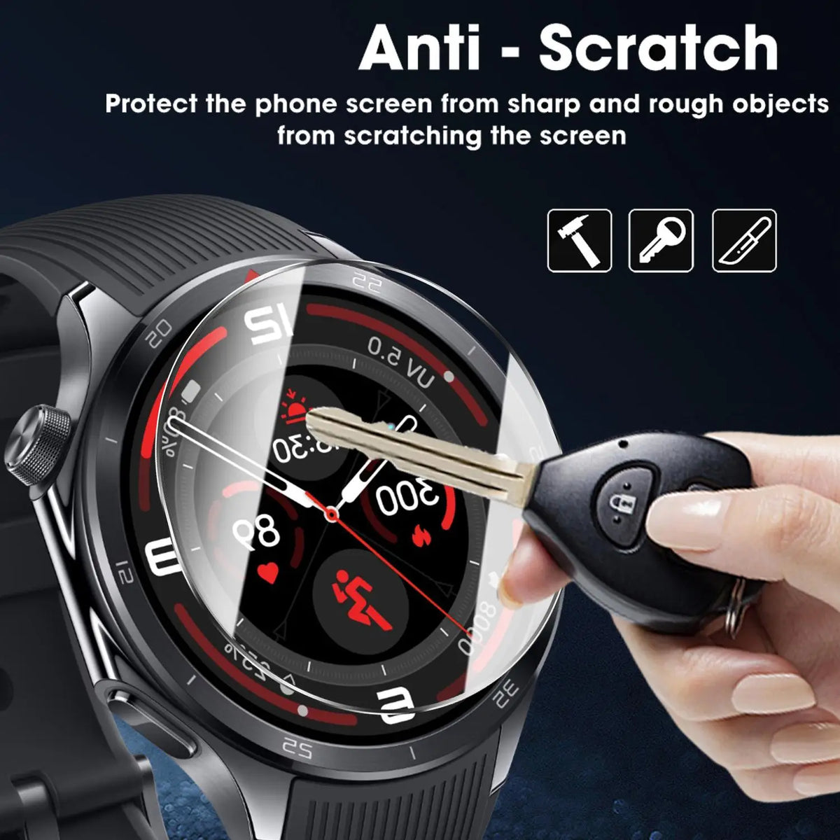 OnePlus Watch 4 Tempered Glass Screen Protector 9H Anti-Scratch