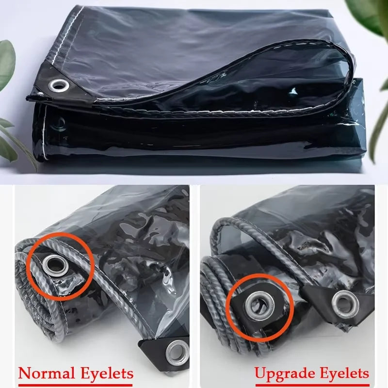 0.35mm Transparent PVC Tarpaulin – Waterproof Outdoor Cover