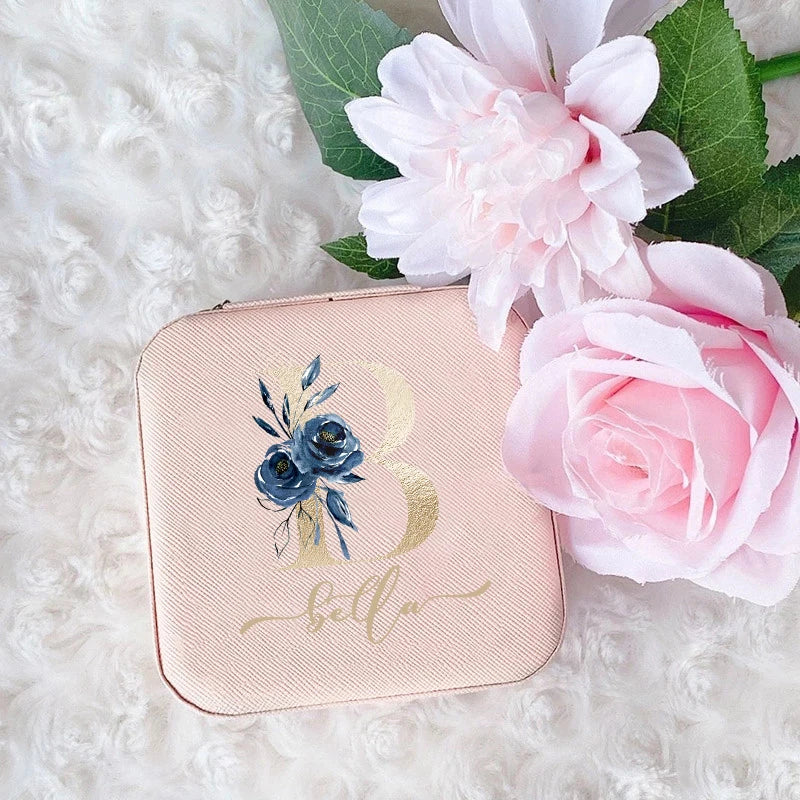 Personalized Custom Name Jewelry Box | Travel Jewellery Case