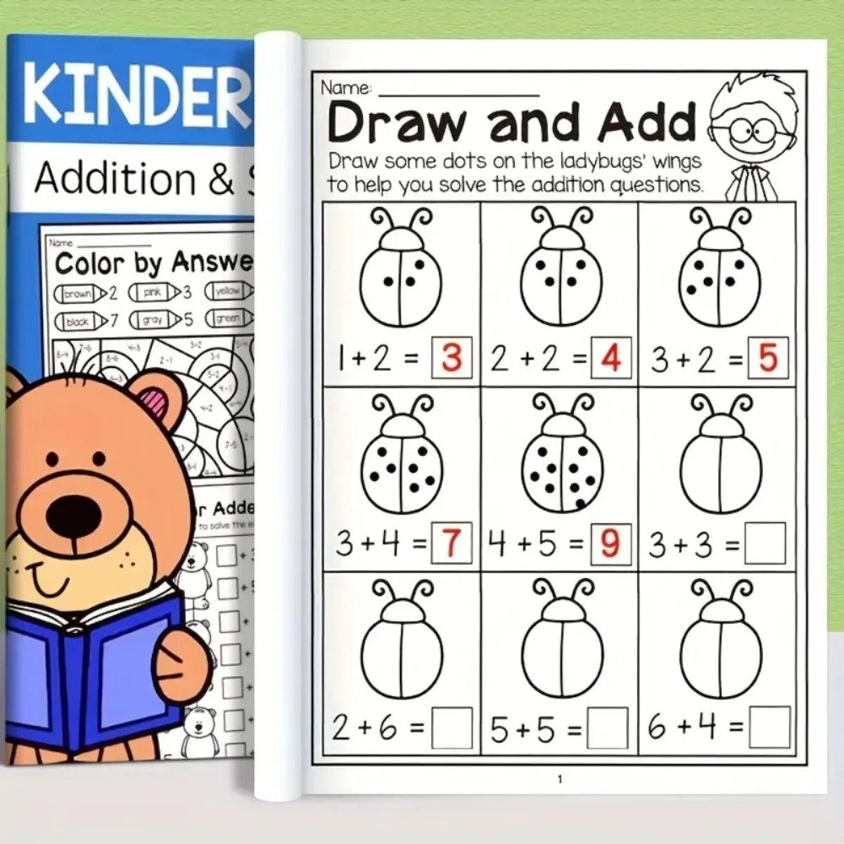 Kids Math Practice Book – Addition & Subtraction Worksheets