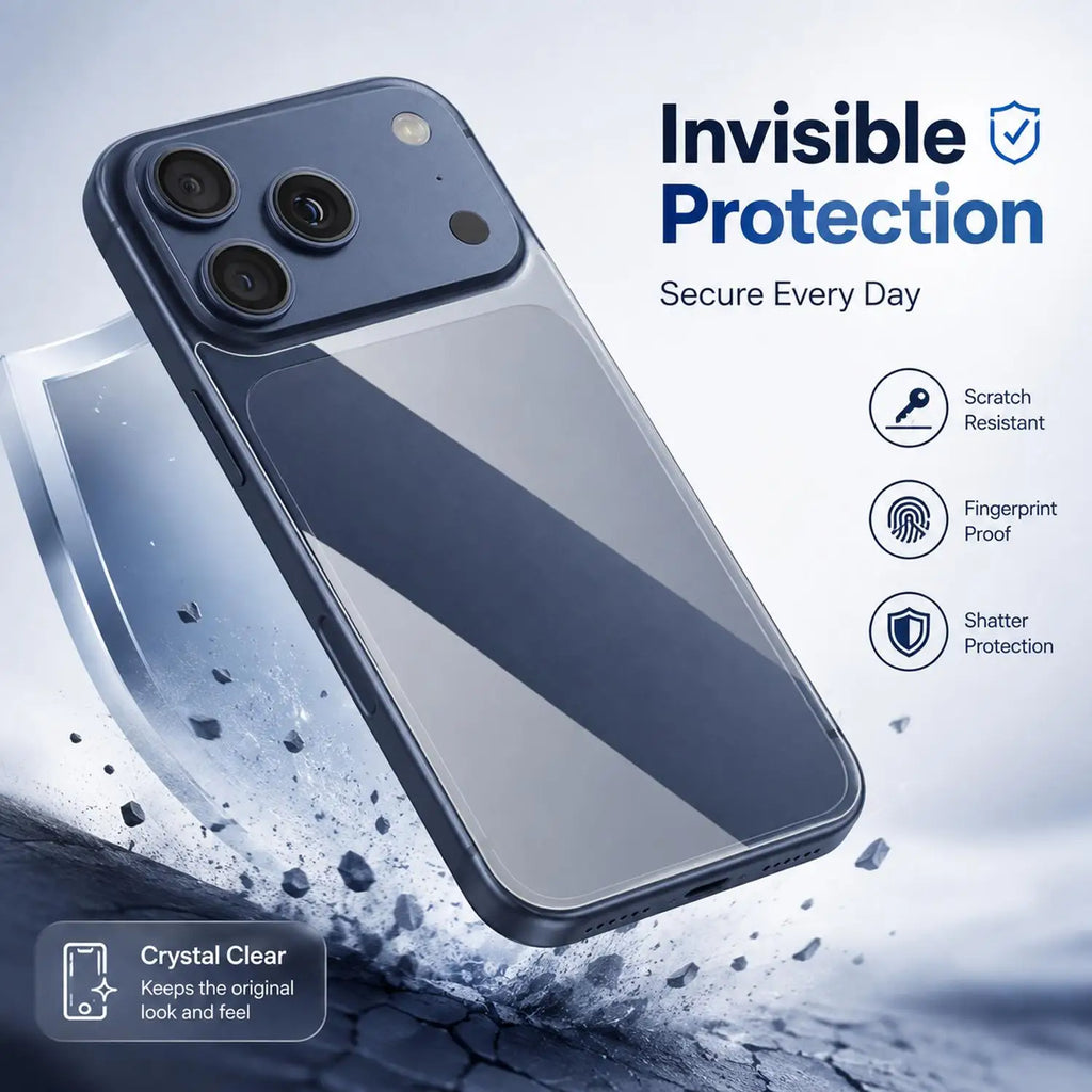 iPhone 18 Pro Max/Ultra Tempered Glass Back Protector | BAPPSUS